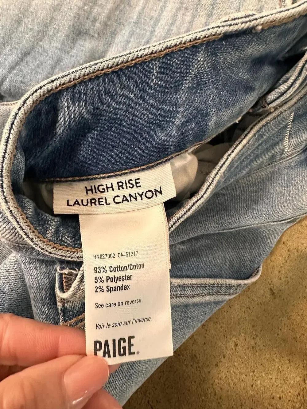 PAIGE Laurel Canyon High-Rise‎ Bootcut Jeans Size 28